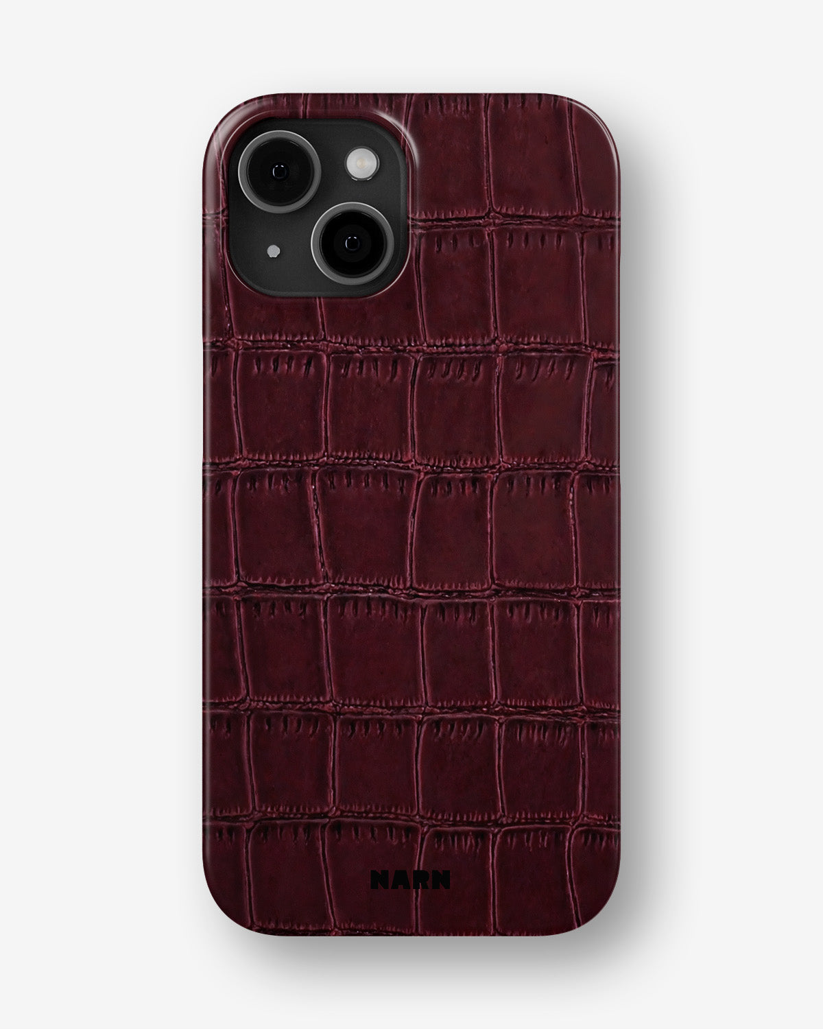 iPhone 12 Mini Slim Case - Rouge Croc - View 1
