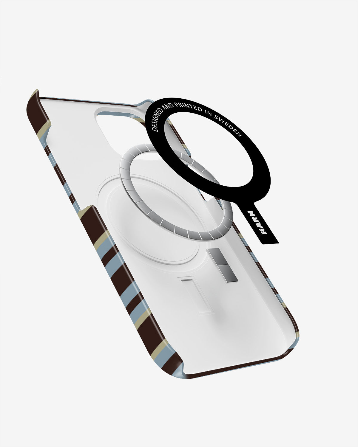 iPhone 12 Mini Slim Case - Latte Lines - View 2