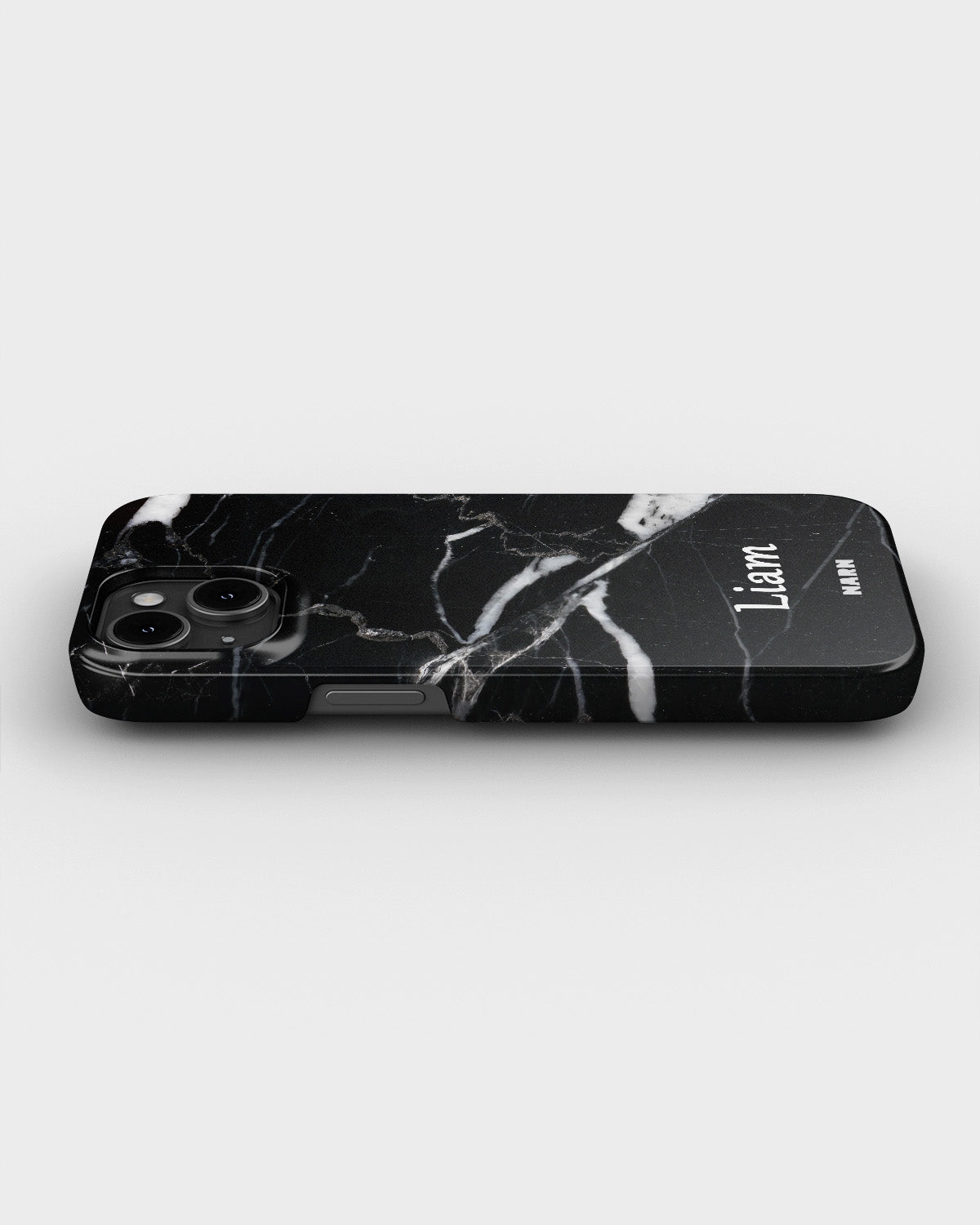 iPhone 12 Mini Slim Case - Custom - Black Marble - View 3