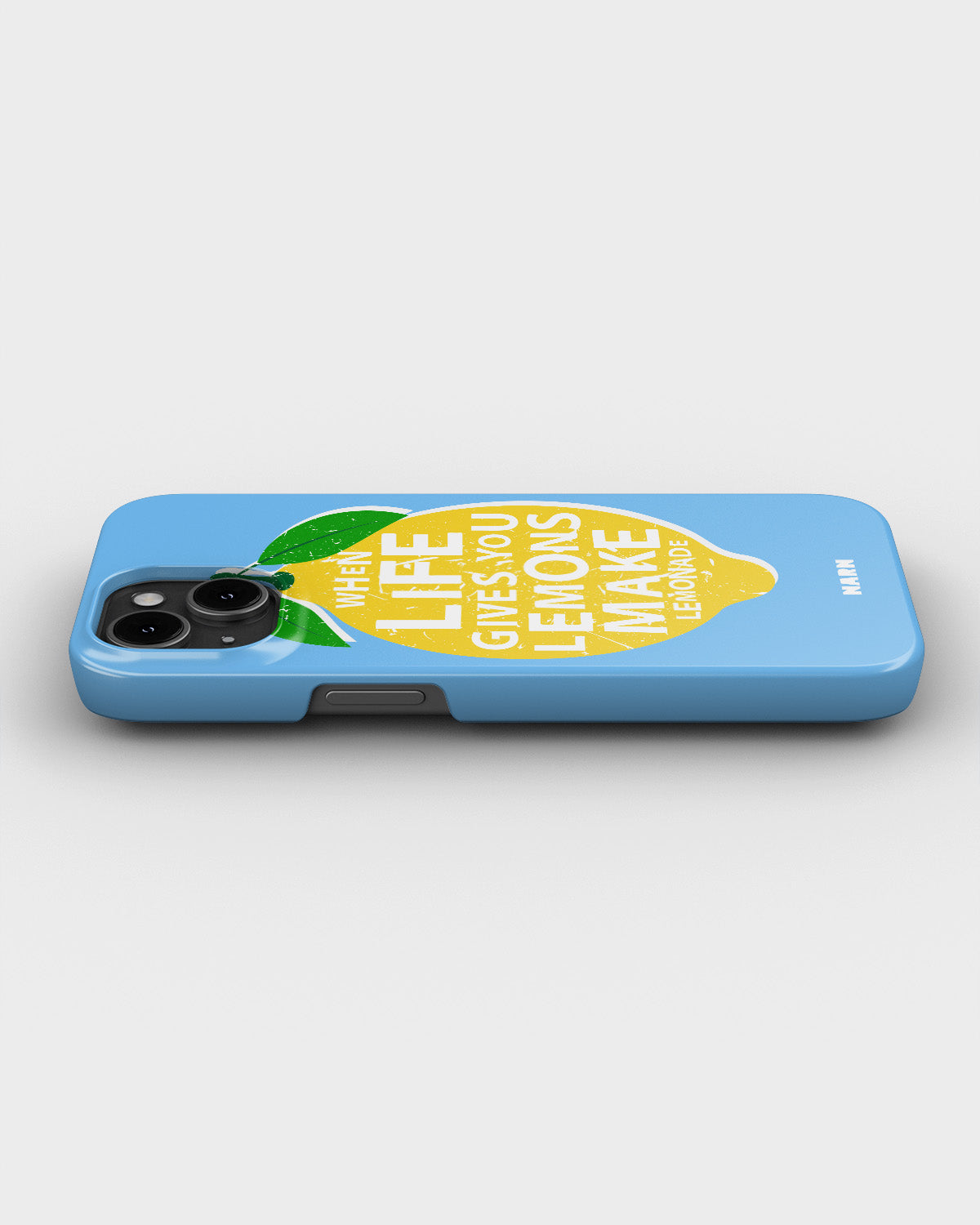 iPhone 12 Mini Slim Case - Lemon Quote - View 3