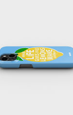 iPhone 12 Mini Slim Case - Lemon Quote - View 3