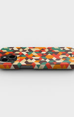 iPhone 12 Mini Slim Case - Retro Geometric - View 3