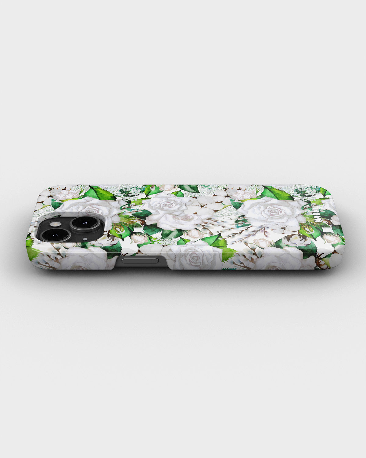 iPhone 12 Mini Slim Case - White Bloom - View 3
