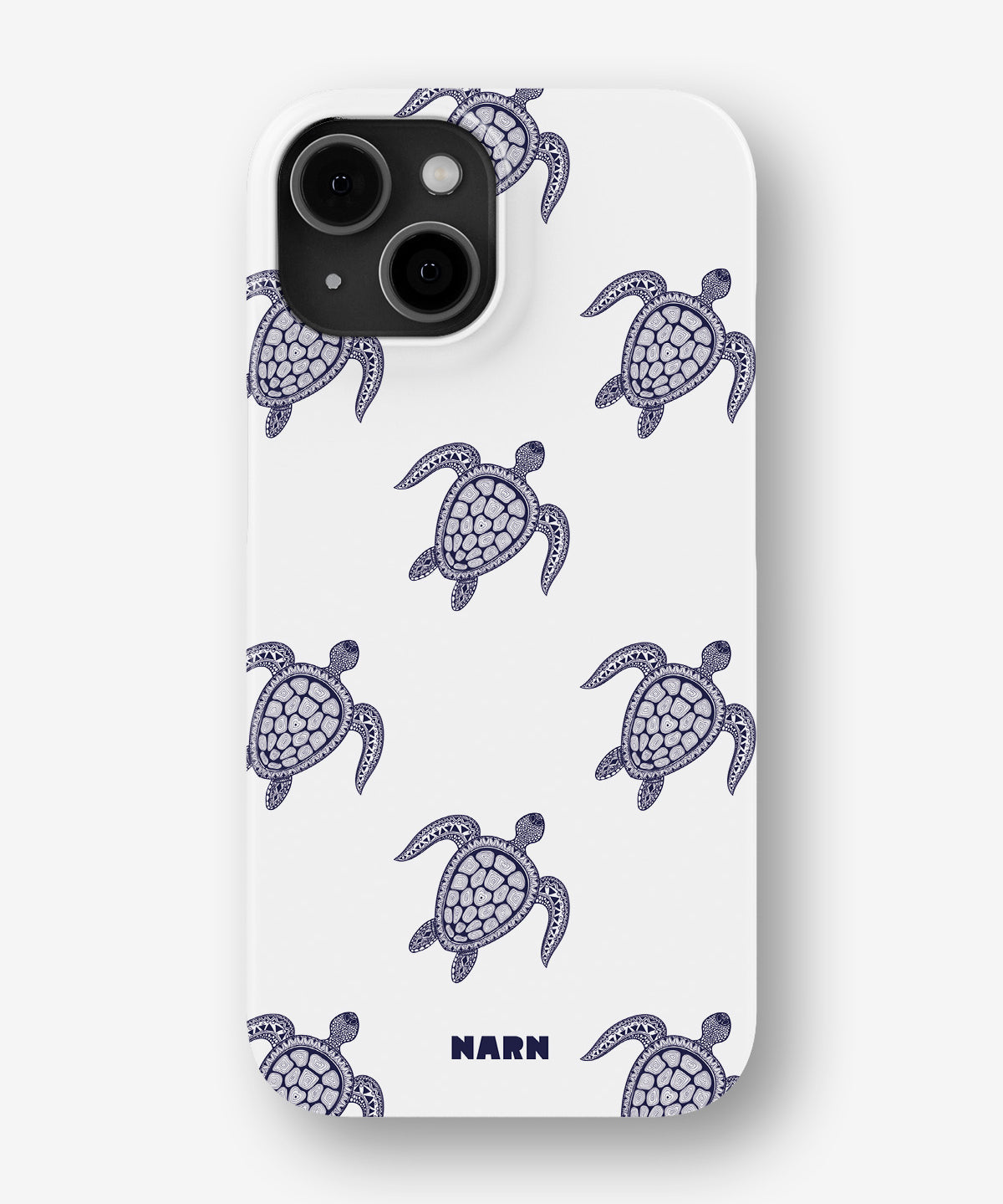 iPhone 13 Mini Slim Case - Blue Turtles - View 1
