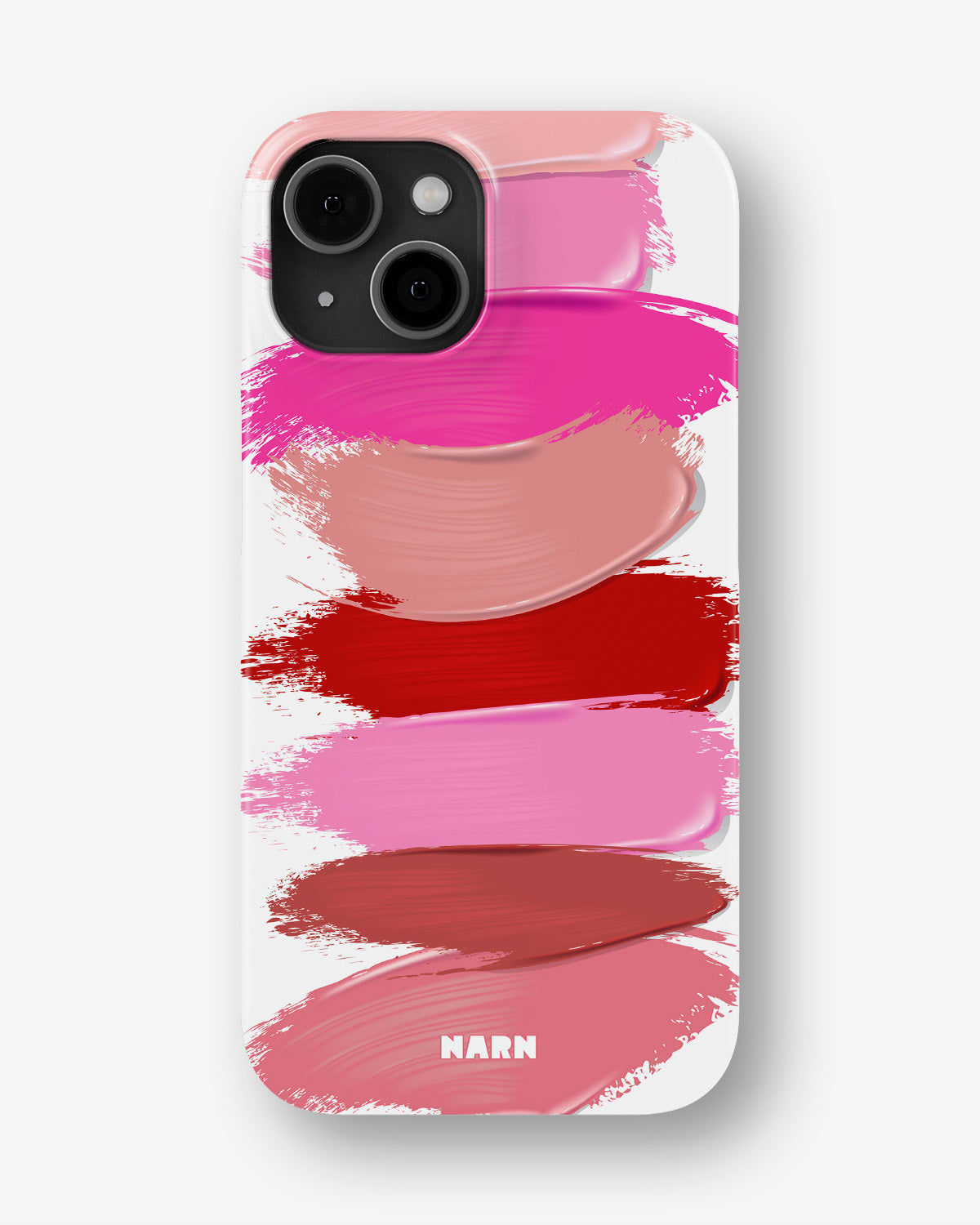 iPhone 13 Mini Slim Case - Lipstick Smears - View 1