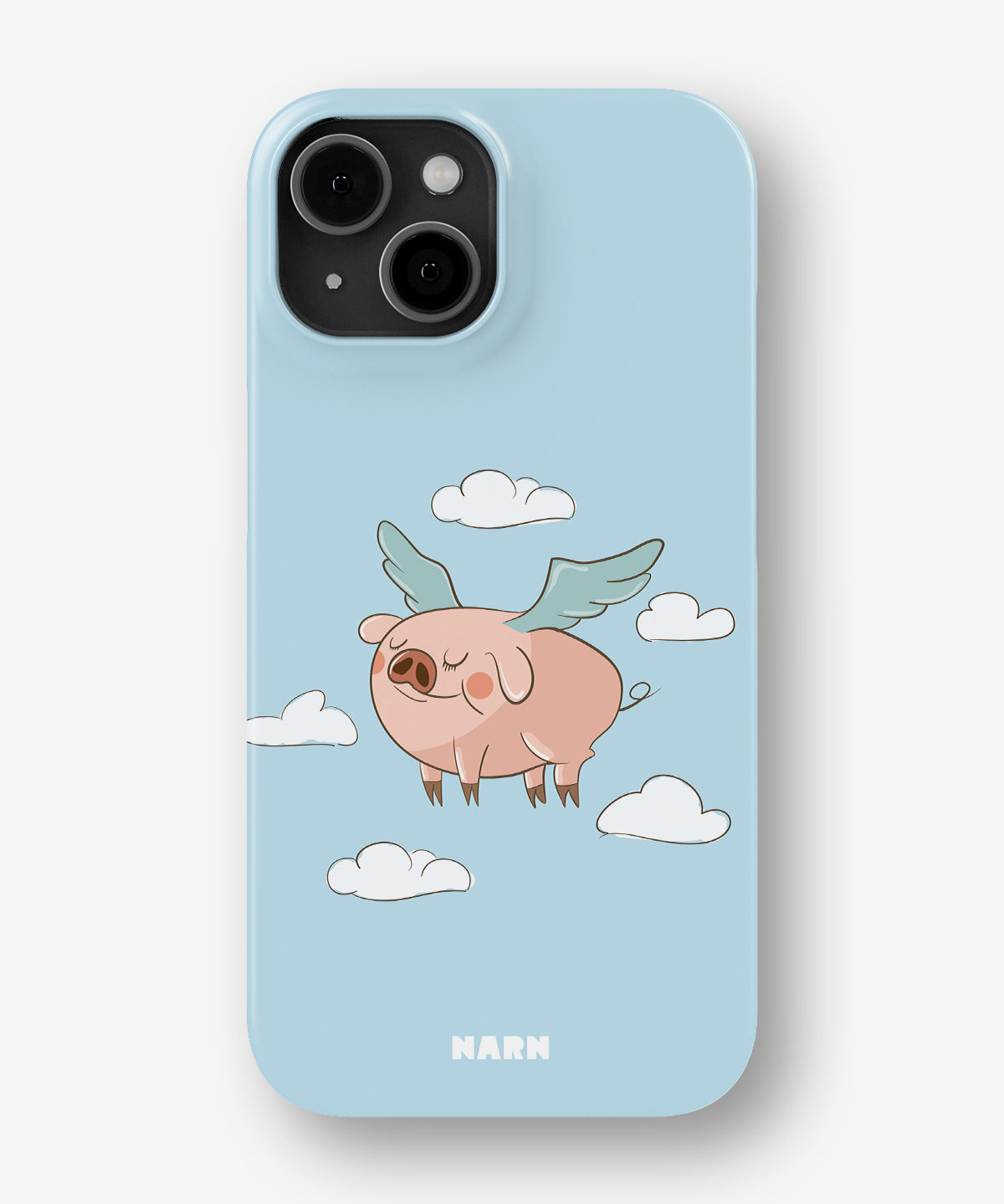 iPhone 13 Mini Slim Case - Dreamy Pig - View 1