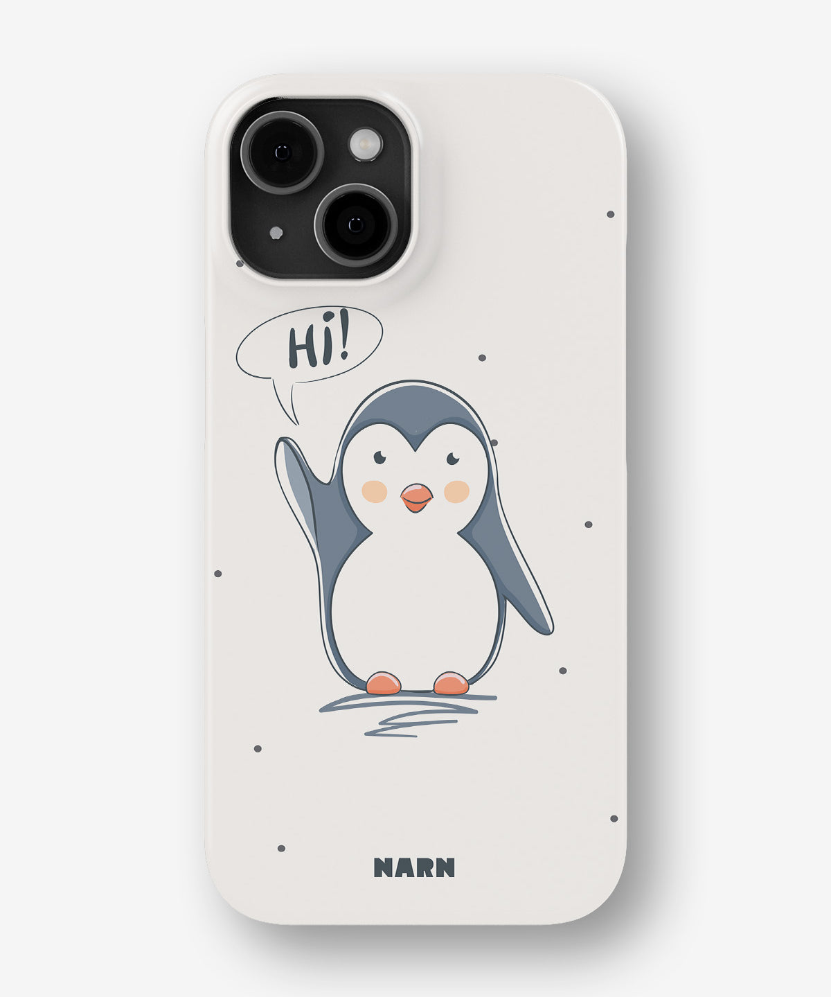 iPhone 13 Mini Slim Case - Cute Penguin - View 1
