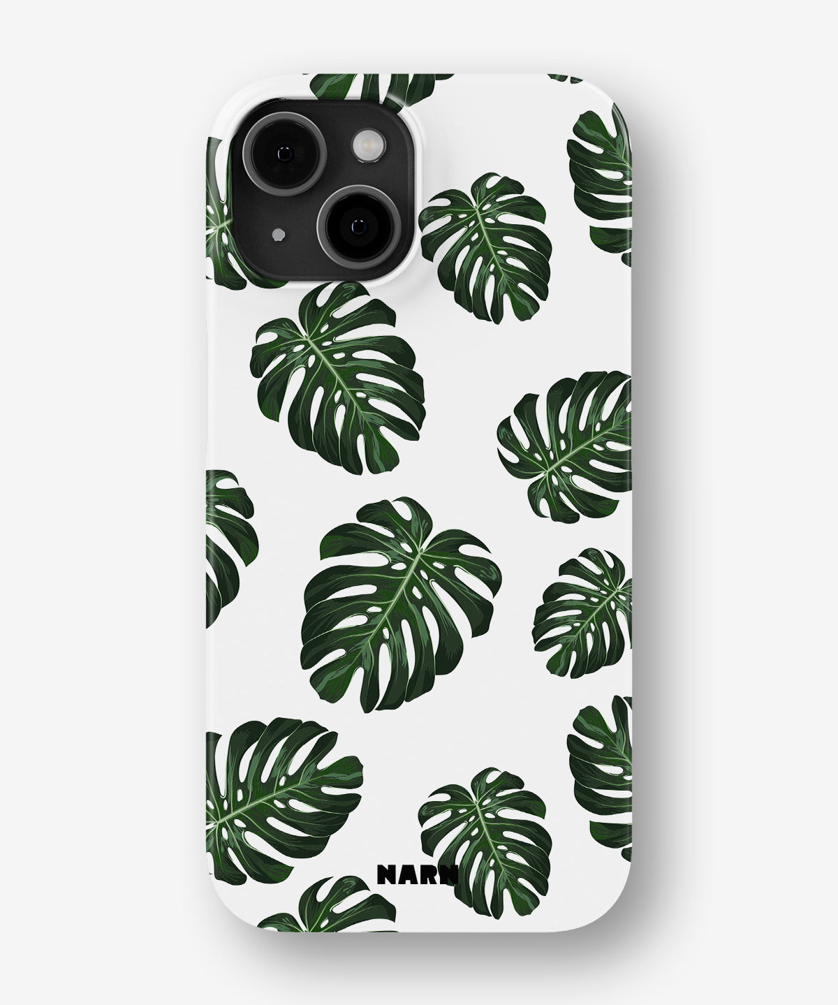 iPhone 13 Mini Slim Case - Monstera Pattern - View 1