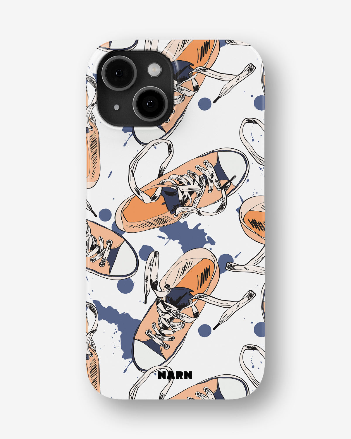 iPhone 13 Mini Slim Case - Apricot Sneakers - View 1