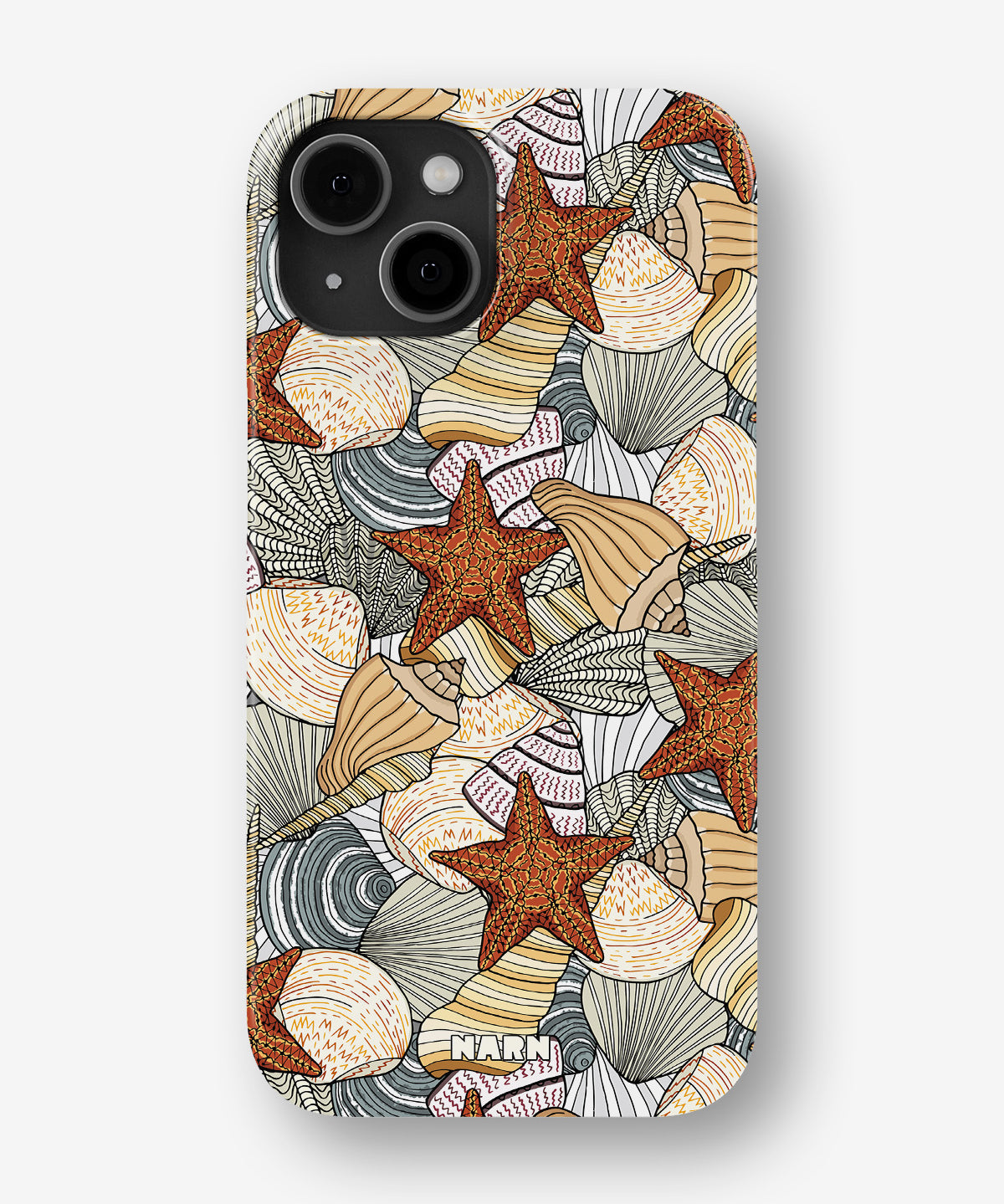 iPhone 13 Mini Slim Case - Sea Shells - View 1