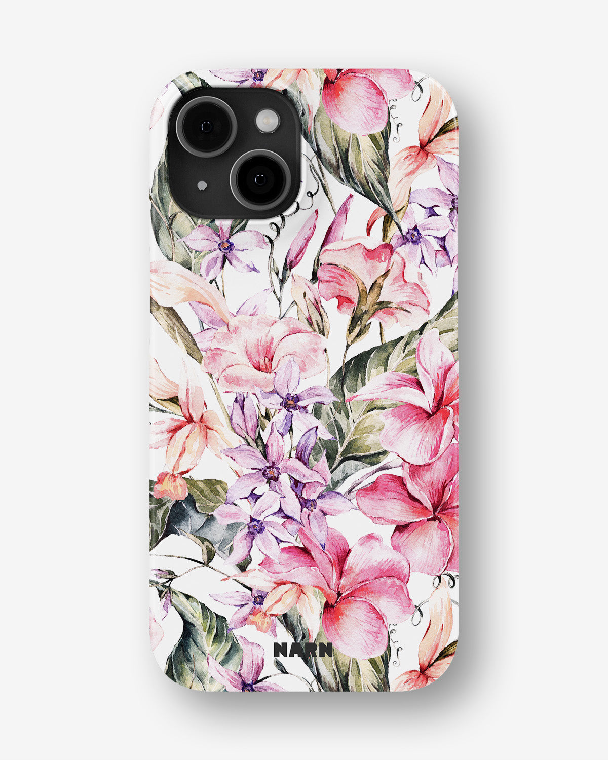 iPhone 13 Mini Slim Case - Watercolor Flowers - View 1