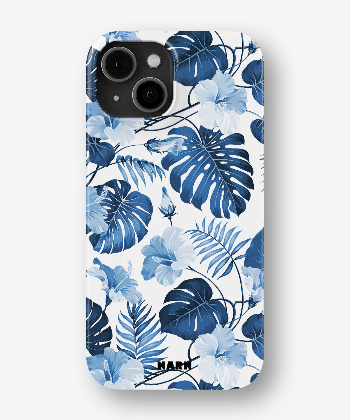 iPhone 13 Mini Slim Case - Blue Tropics - View 1