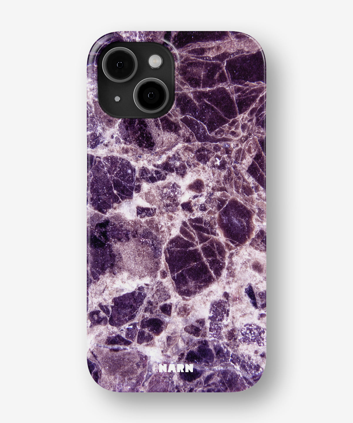iPhone 13 Mini Slim Case - Purple Marble - View 1