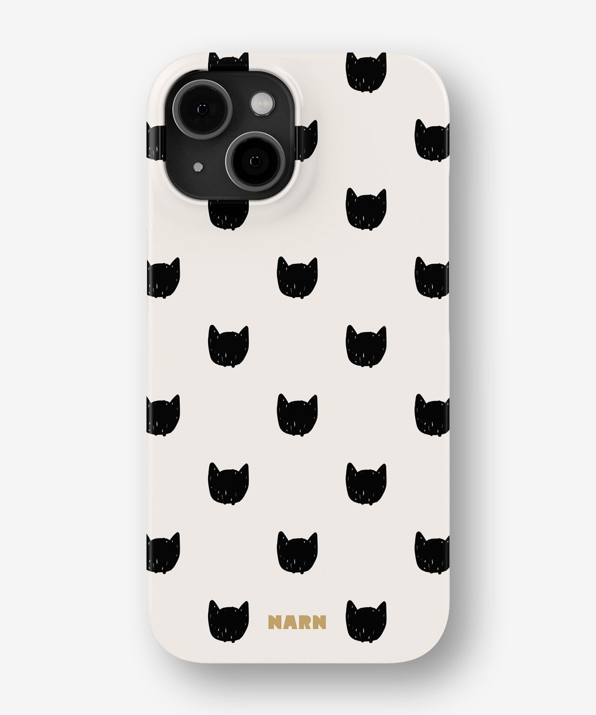 iPhone 13 Mini Slim Case - Kitty Dots - View 1