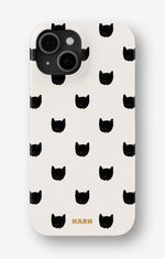iPhone 13 Mini Slim Case - Kitty Dots - View 1