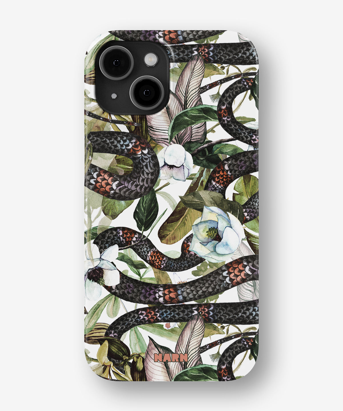 iPhone 13 Mini Slim Case - Jungle Snake - View 1
