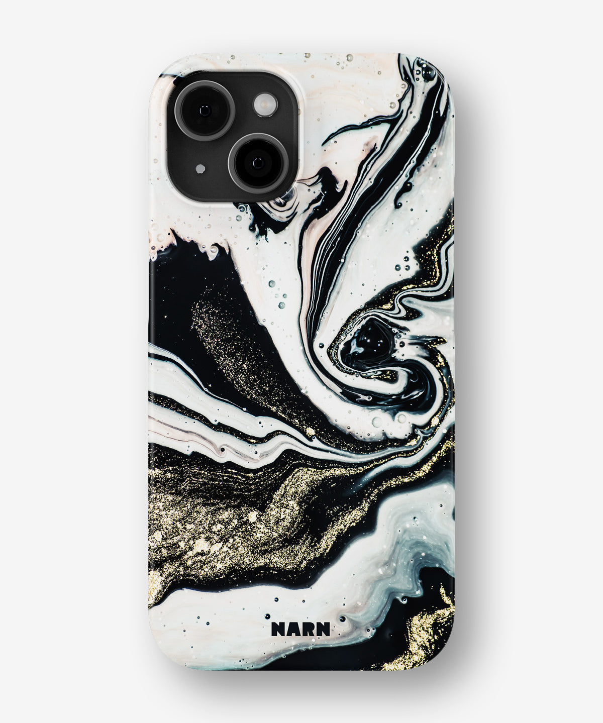 iPhone 13 Mini Slim Case - Golden Swirl - View 1