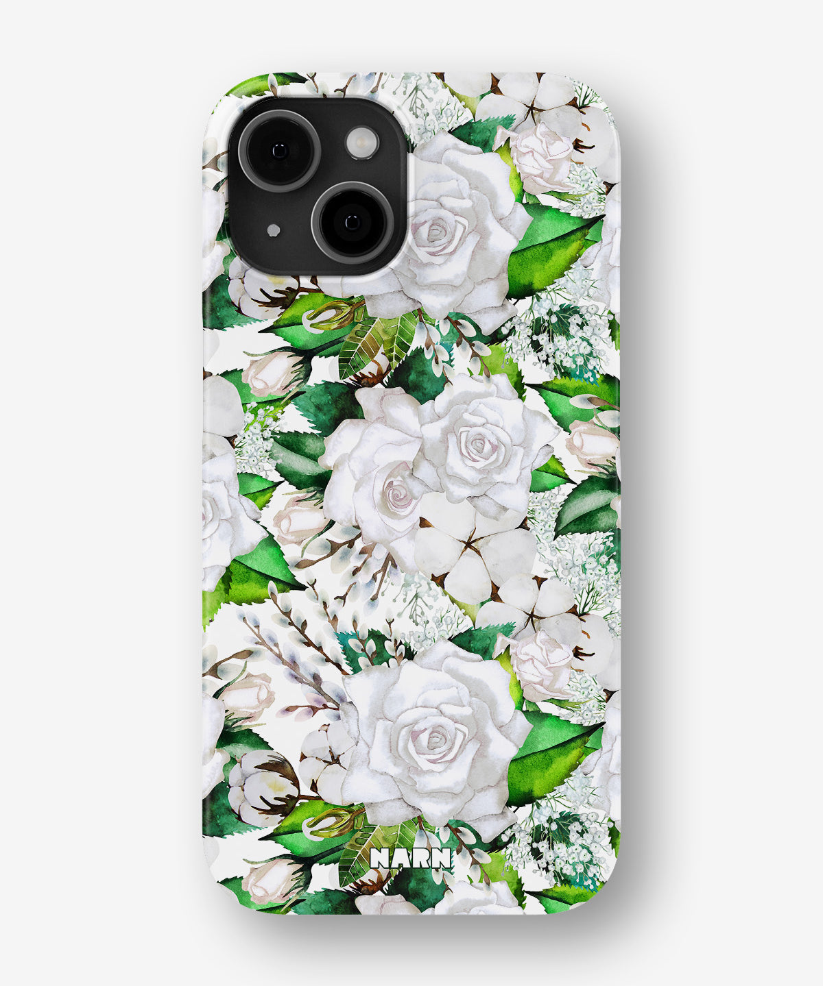 iPhone 13 Mini Slim Case - White Bloom - View 1