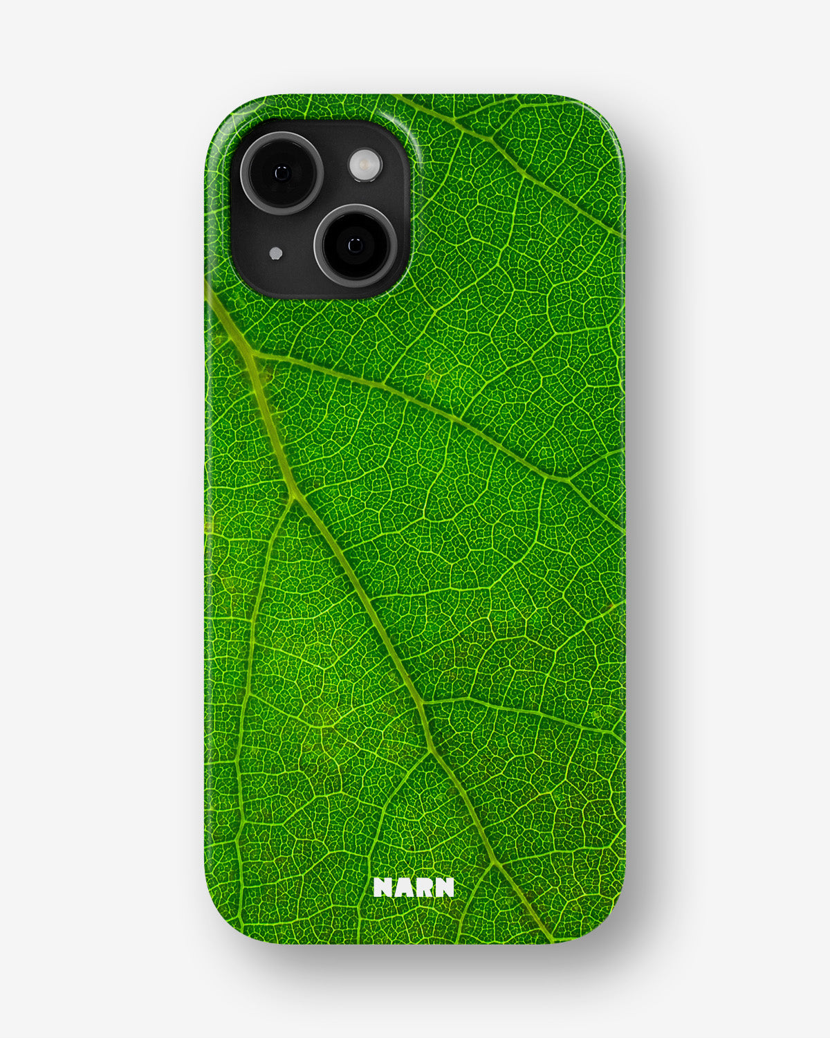 iPhone 13 Mini Slim Case - Green Leafy - View 1