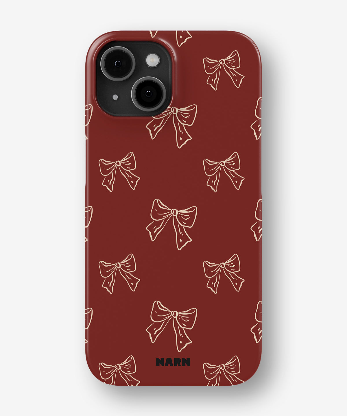 iPhone 13 Mini Slim Case - Cherry Bows - View 1