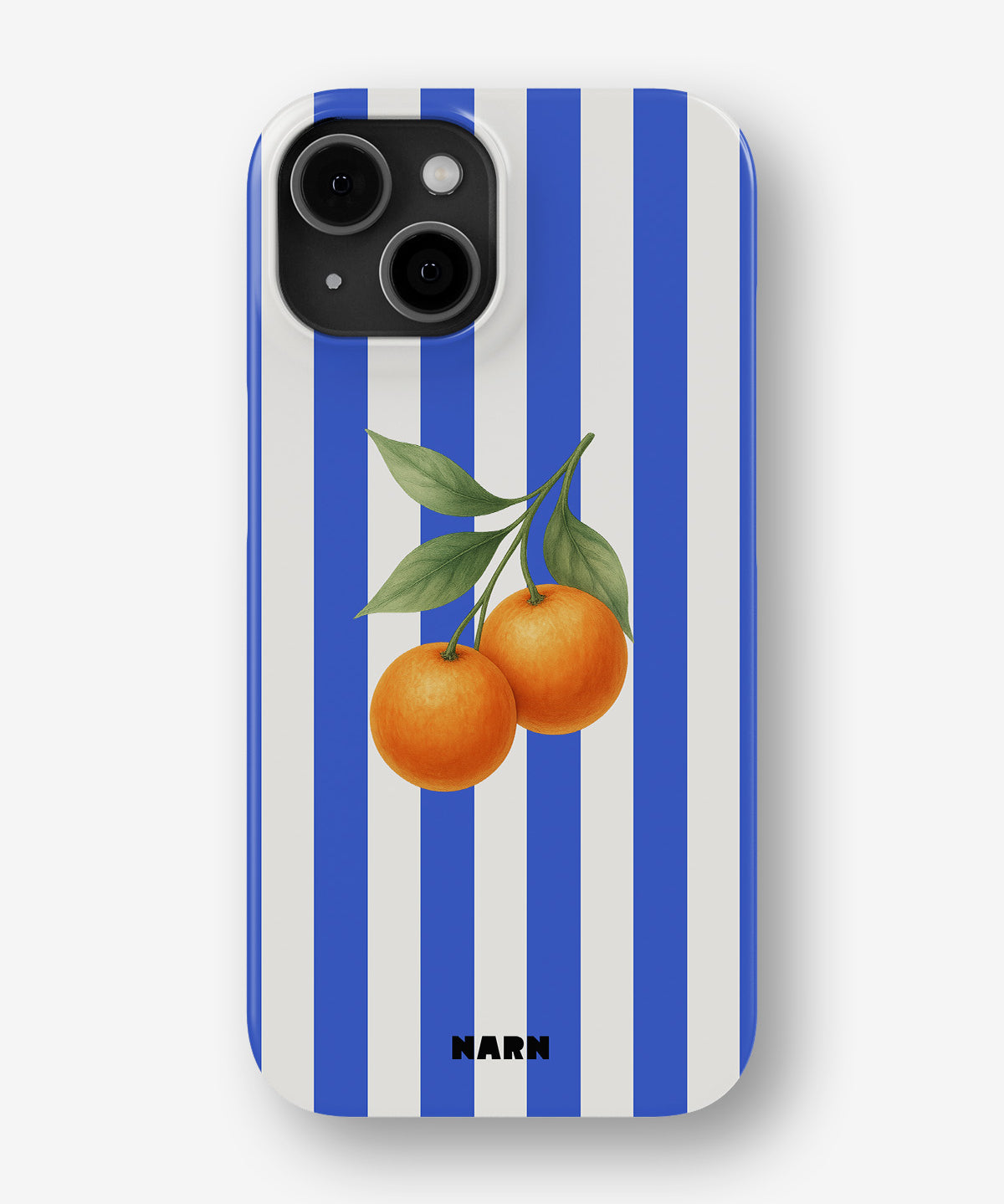 iPhone 13 Mini Slim Case - Orange Stripes - View 1