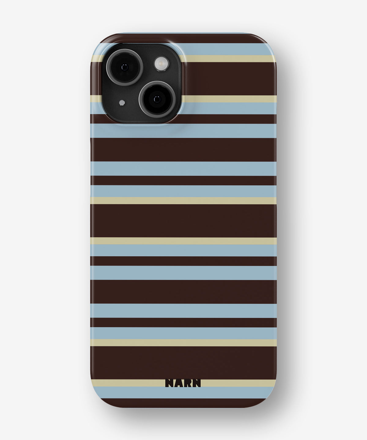 iPhone 13 Mini Slim Case - Latte Lines - View 1