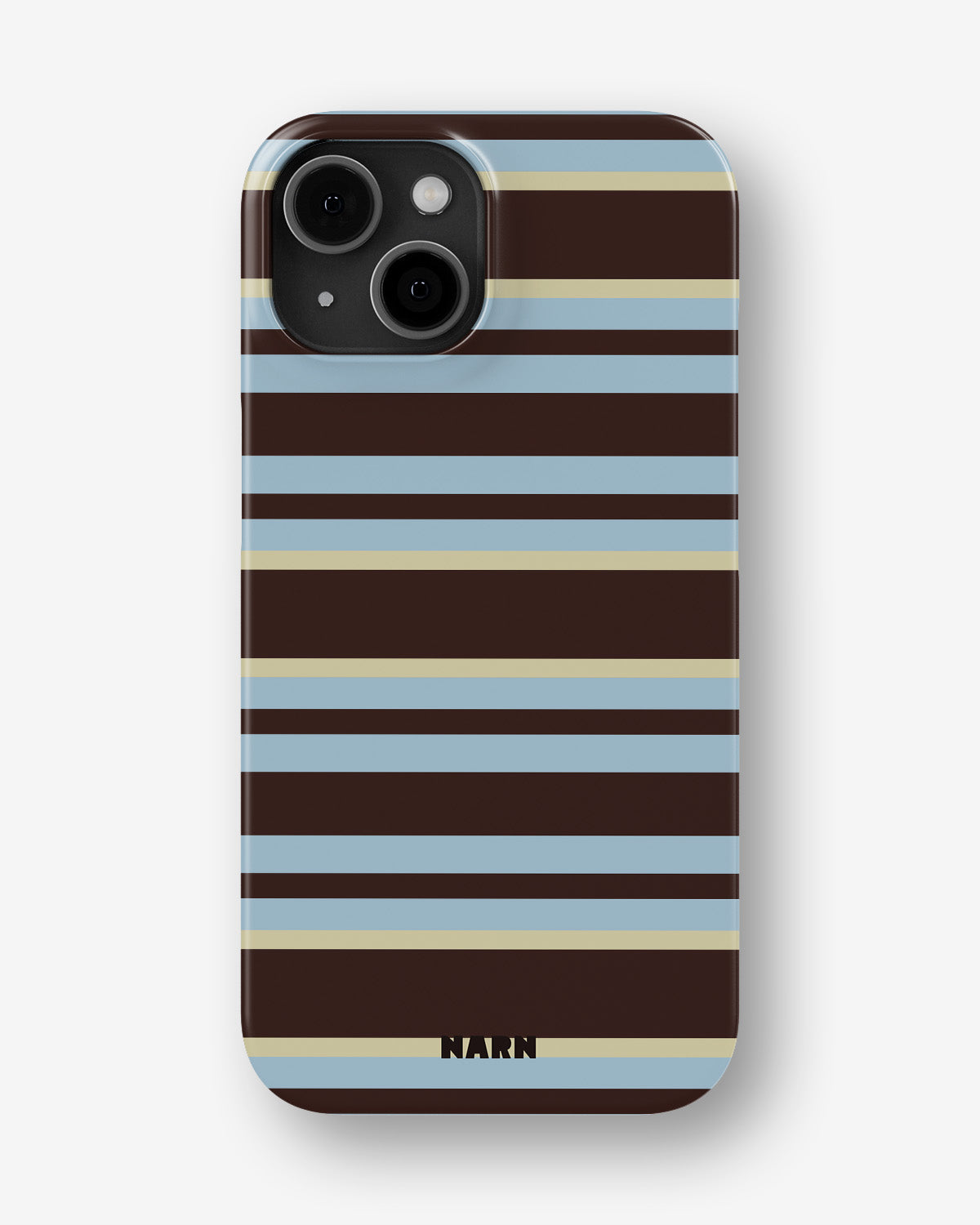 iPhone 13 Mini Slim Case - Latte Lines - View 1