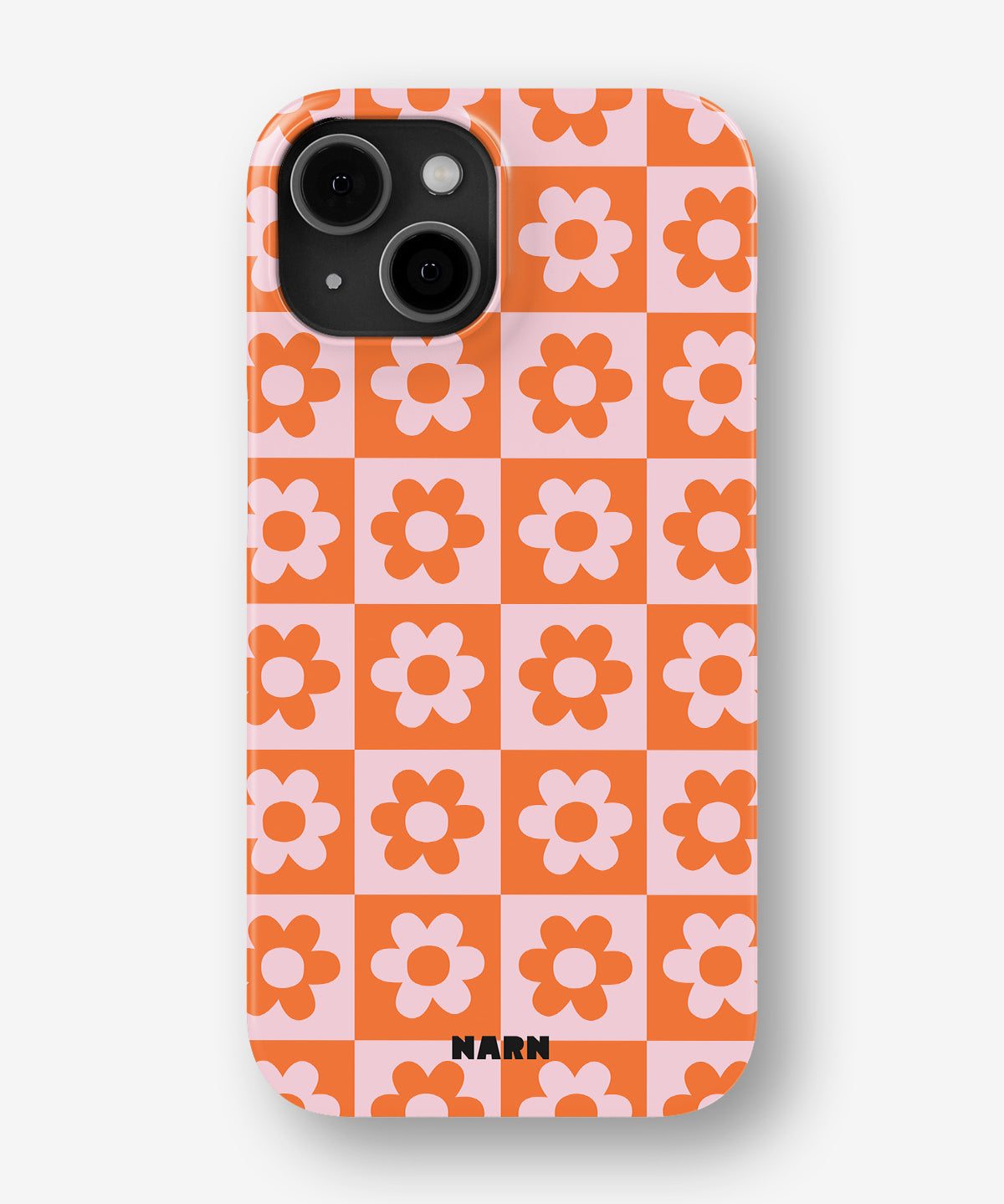 iPhone 13 Mini Slim Case - Peach Petals - View 1