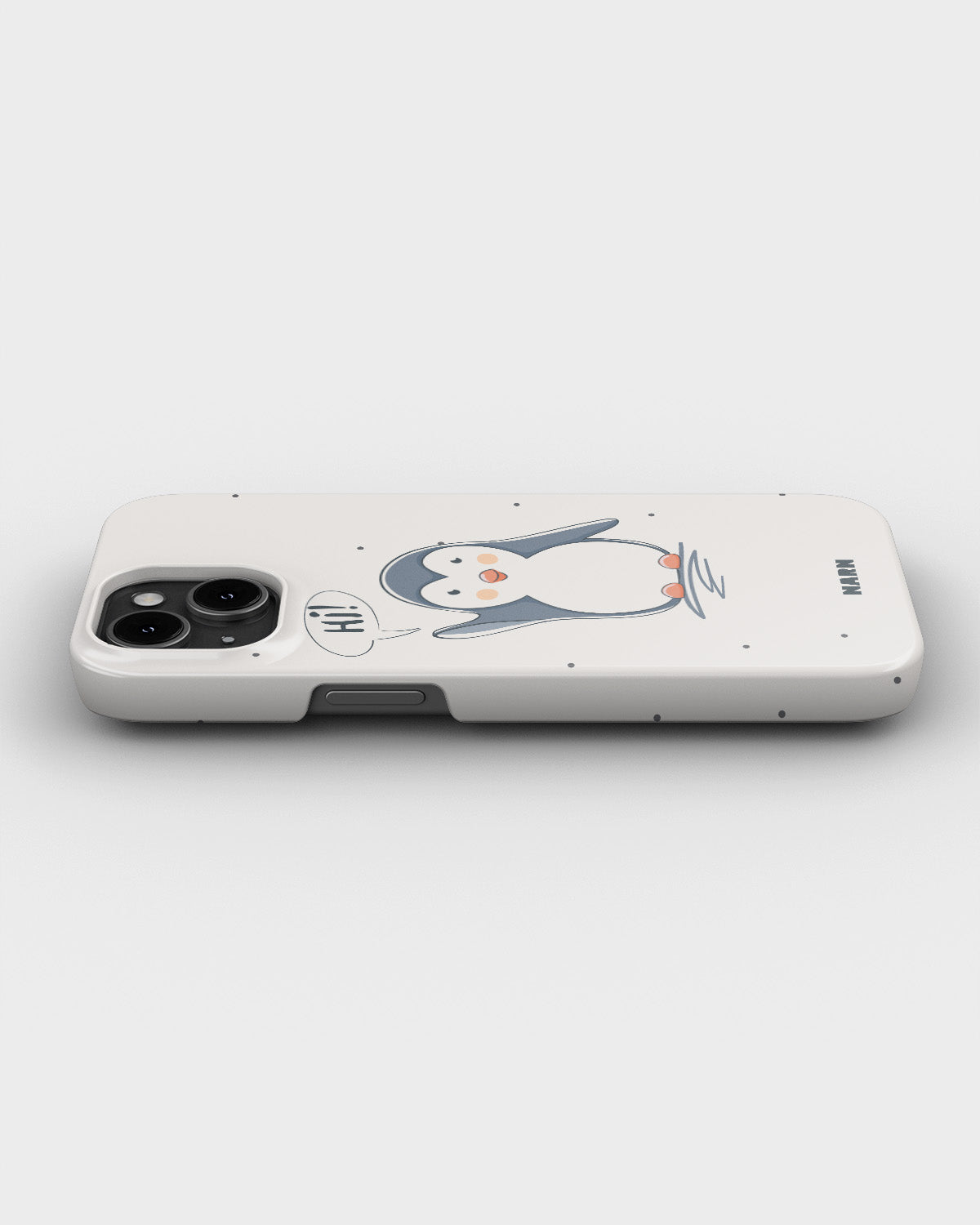 iPhone 13 Mini Slim Case - Cute Penguin - View 3