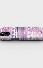 iPhone 13 Mini Slim Case - Purple Aztec - View 3