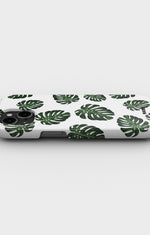 iPhone 13 Mini Slim Case - Monstera Pattern - View 3