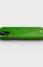 iPhone 13 Mini Slim Case - Green Leafy - View 3