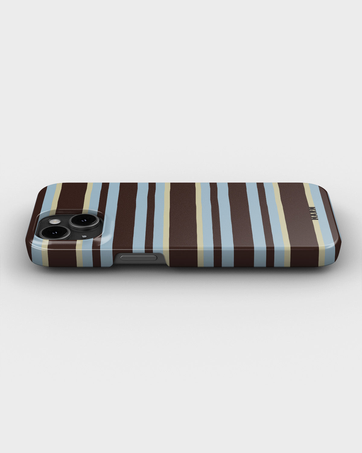 iPhone 13 Mini Slim Case - Latte Lines - View 3
