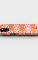 iPhone 13 Mini Slim Case - Peach Petals - View 3