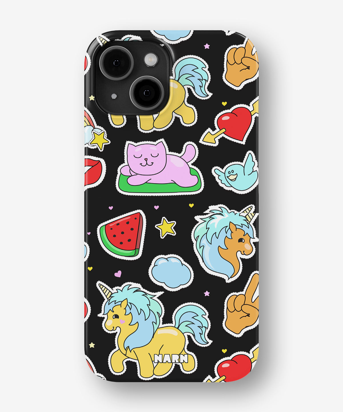iPhone 12 Pro Max Slim Case - Cute Stickers - View 1