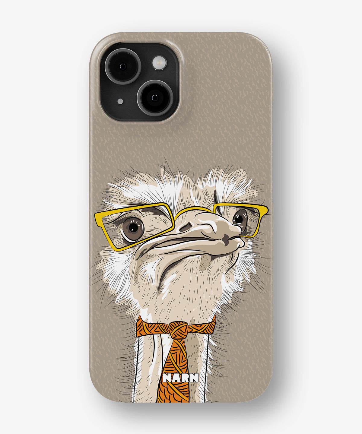 iPhone 12 Pro Max Slim Case - Hipster Ostrich - View 1