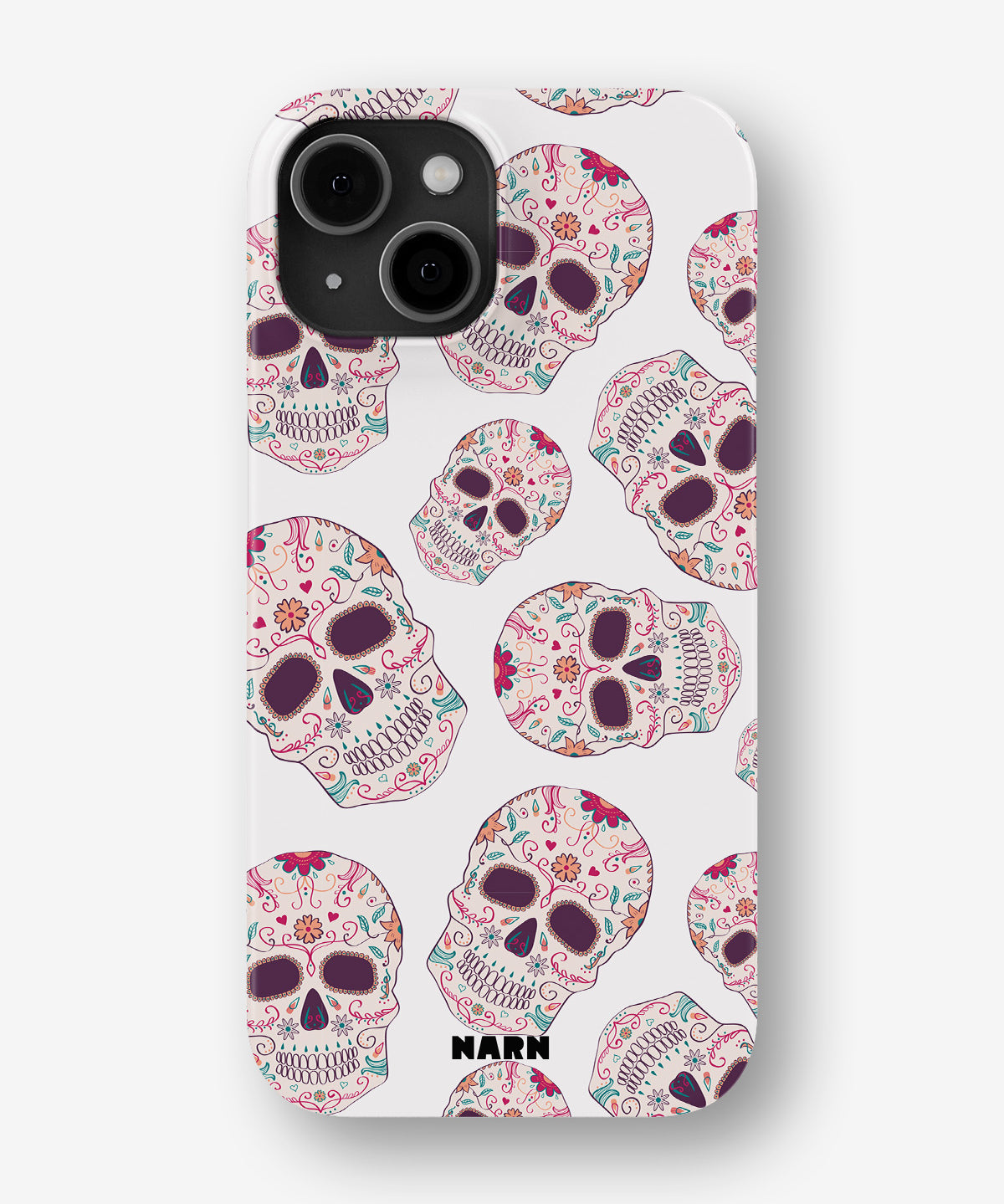 iPhone 12 Pro Max Slim Case - Calavera Skulls - View 1