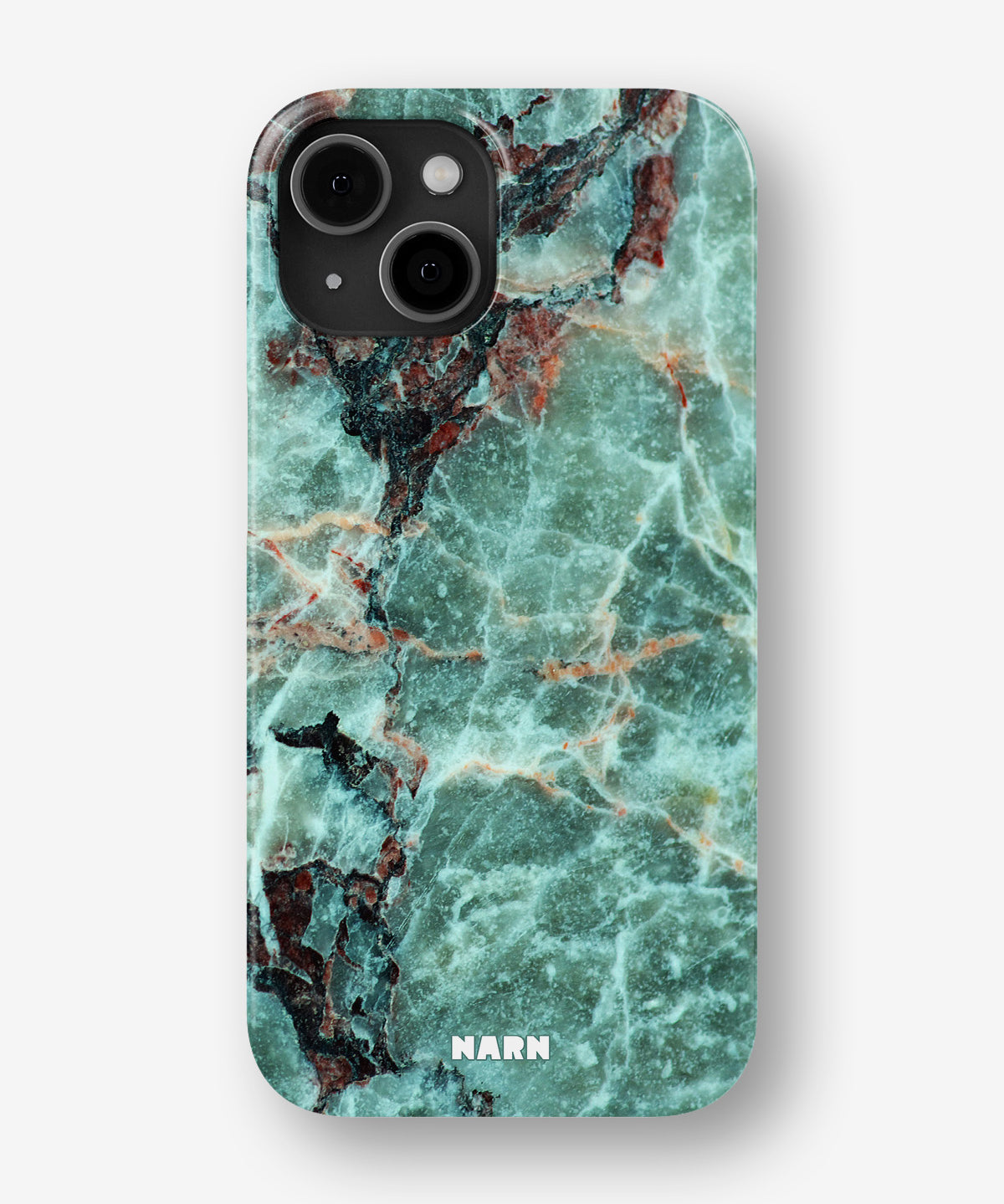 iPhone 12 Pro Max Slim Case - Green Marble - View 1