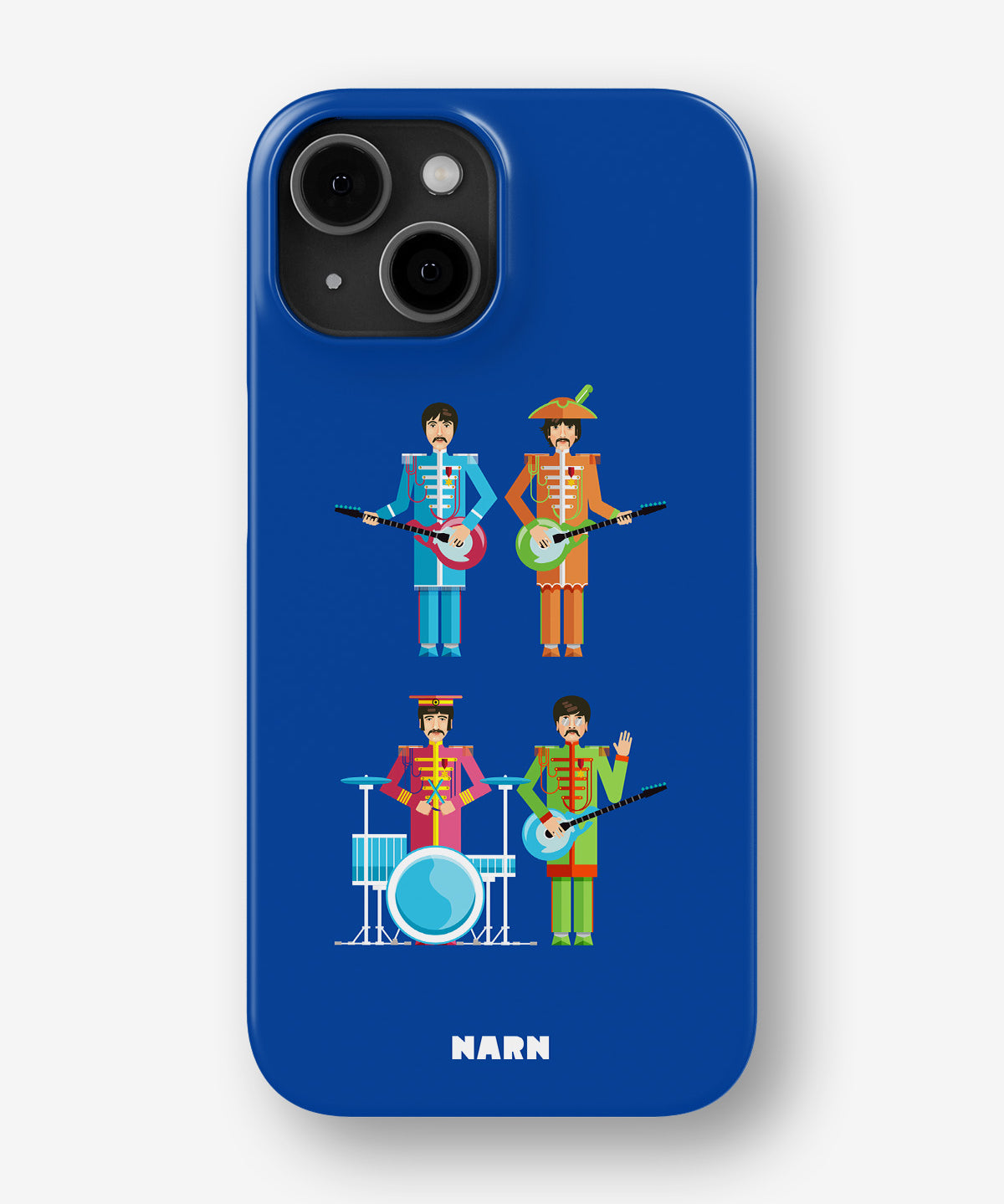 iPhone 12 Pro Max Slim Case - Beatles Blue - View 1