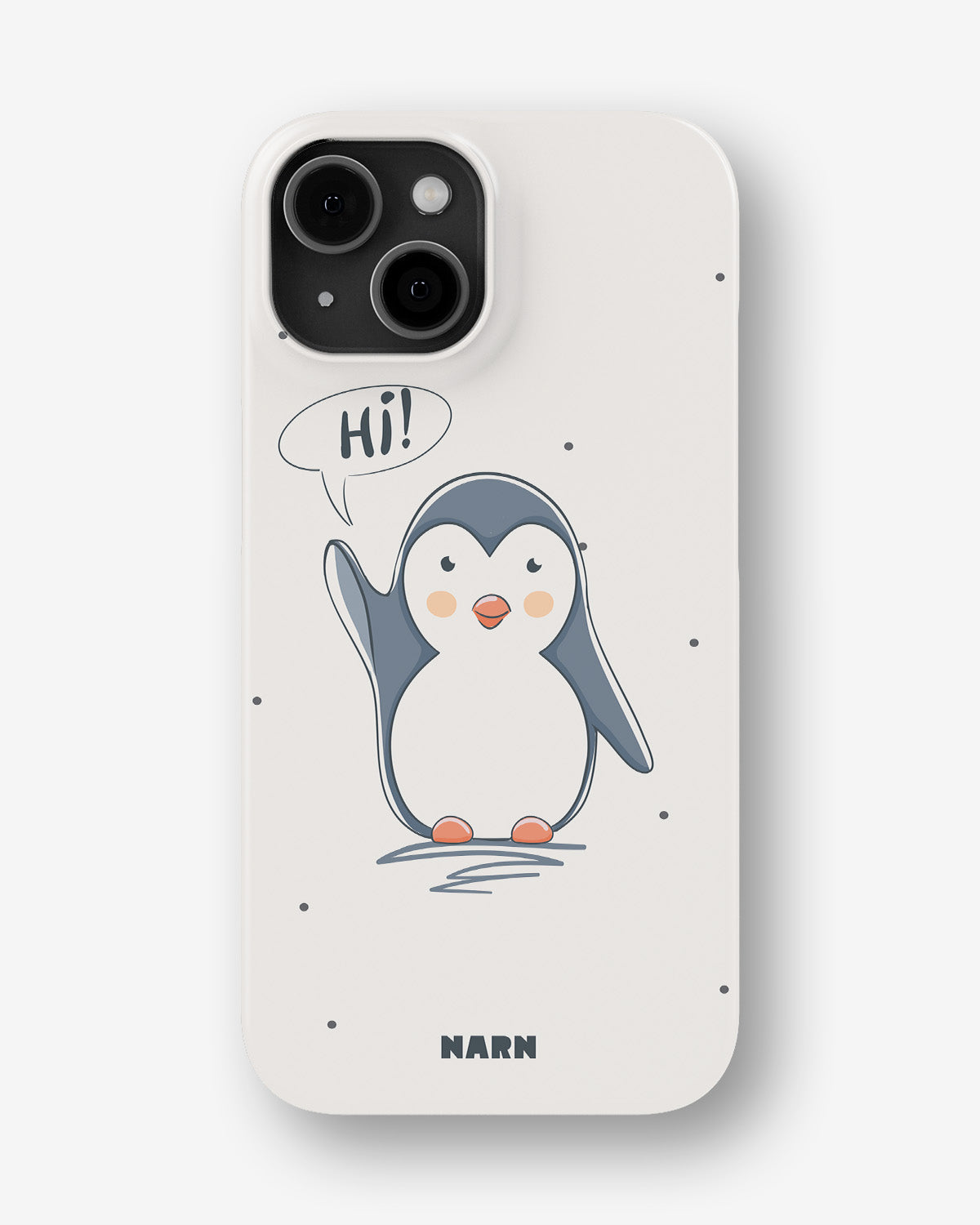iPhone 12 Pro Max Slim Case - Cute Penguin - View 1