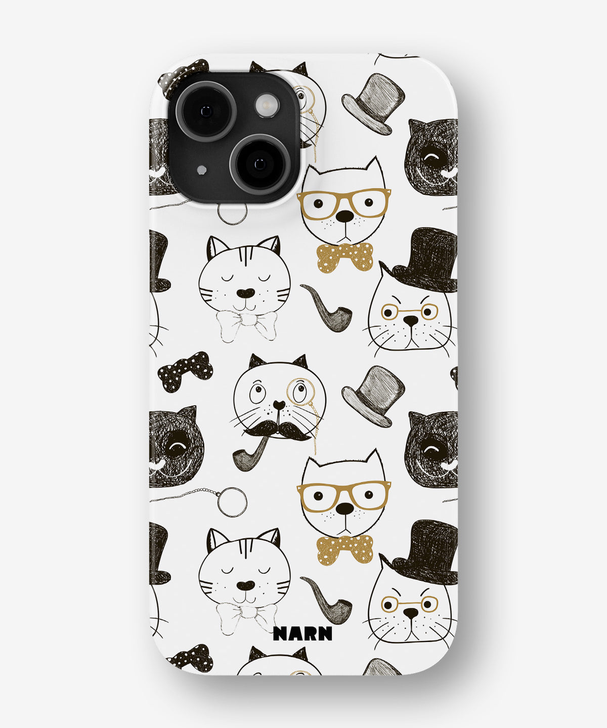 iPhone 12 Pro Max Slim Case - Cartoon Cats - View 1
