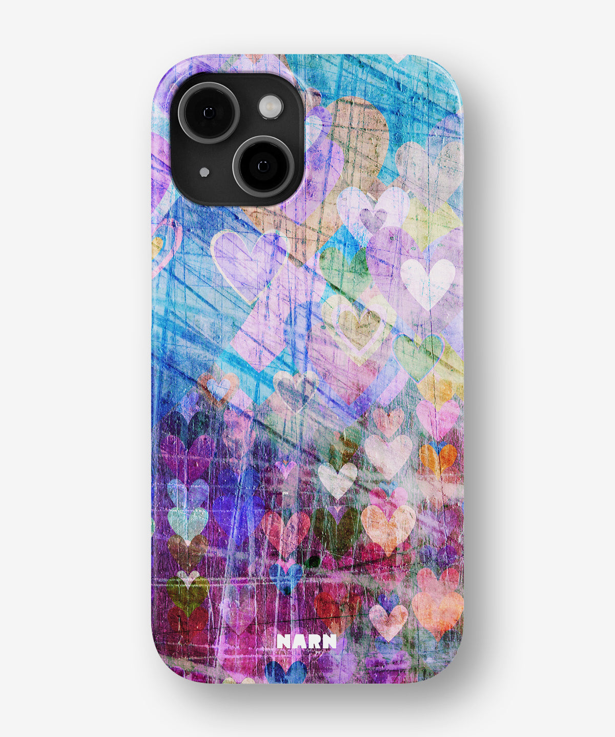 iPhone 12 Pro Max Slim Case - Purple Hearts - View 1