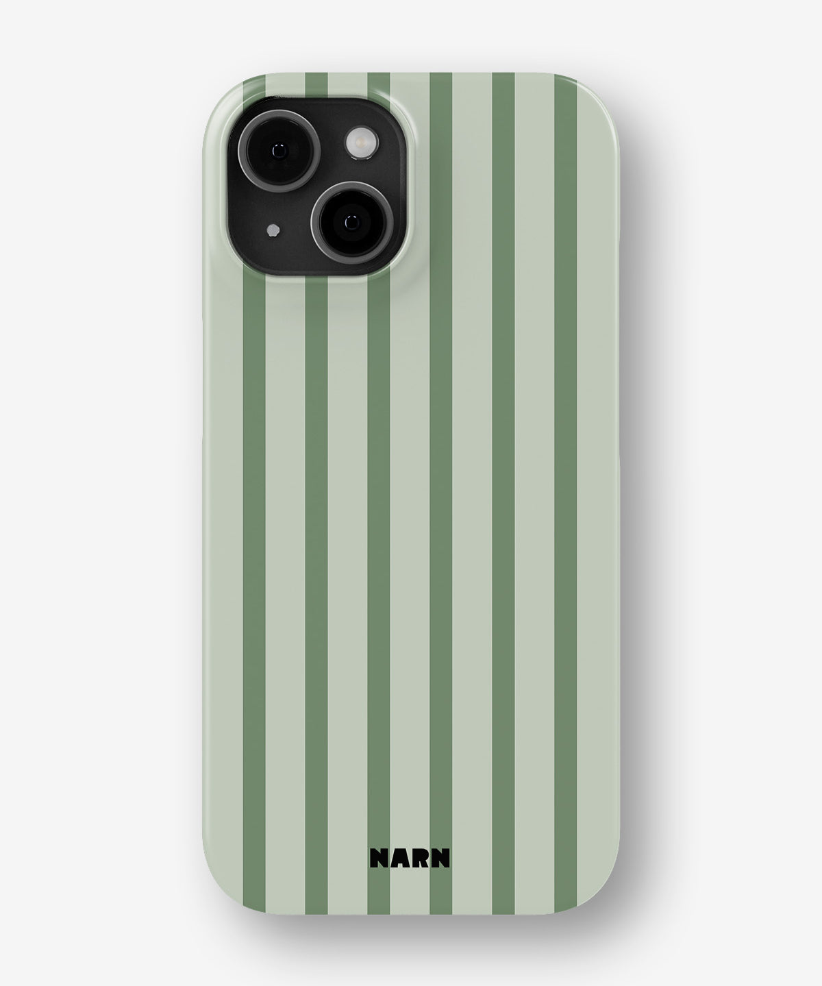 iPhone 12 Pro Max Slim Case - Sage Stripes - View 1