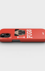 iPhone 12 Pro Max Slim Case - I Love Pugs - View 3
