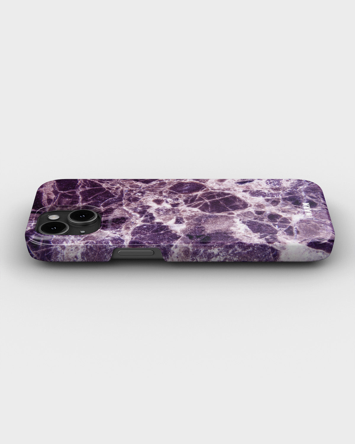 iPhone 12 Pro Max Slim Case - Purple Marble - View 3