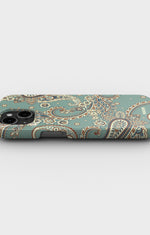 iPhone 12 Pro Max Slim Case - Paisley Green - View 3