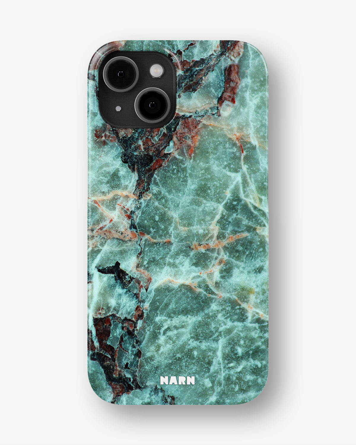 iPhone 14 Plus Slim Case - Green Marble - View 1