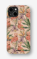 iPhone 14 Plus Slim Case - Flamingos & Flowers - View 1