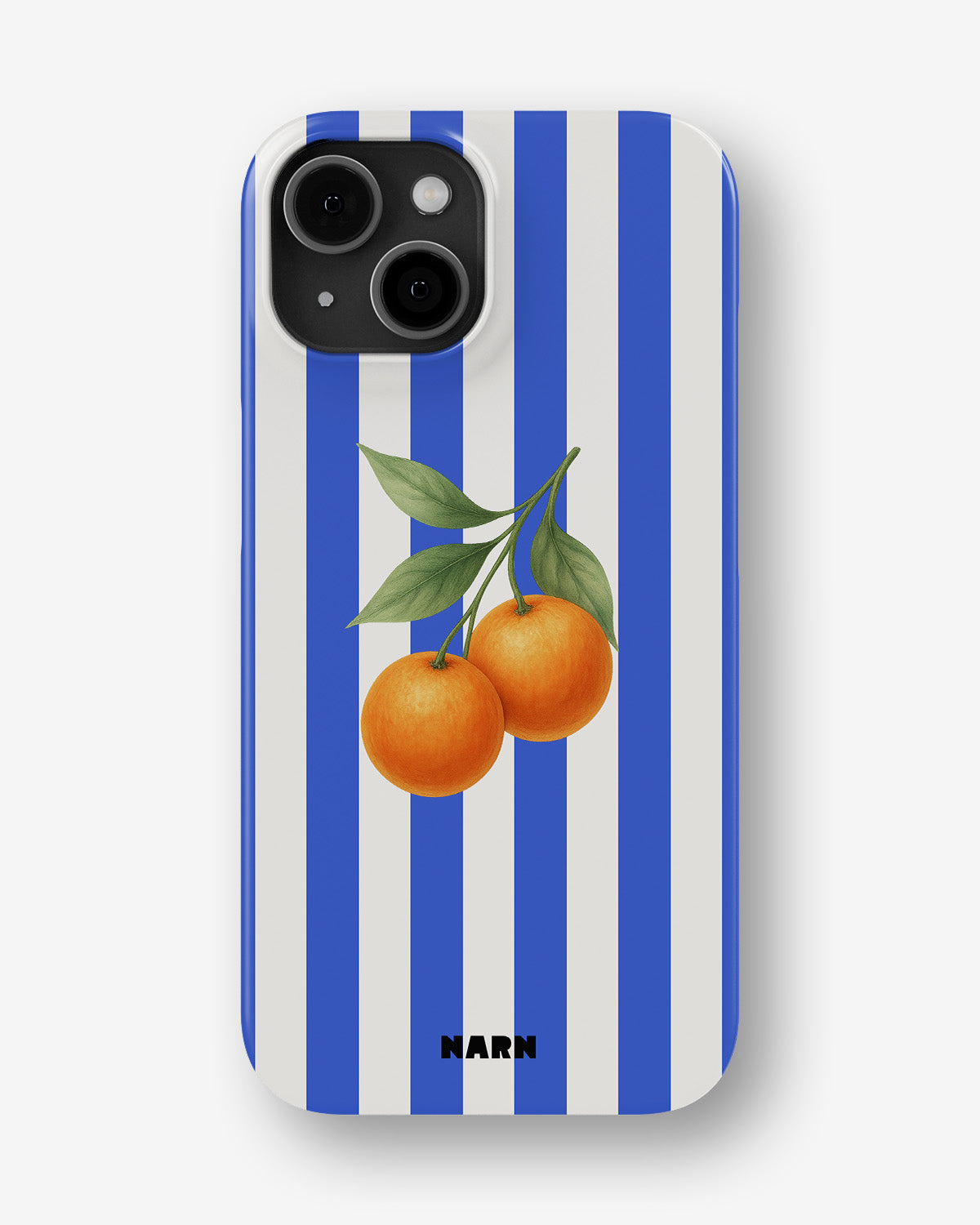 iPhone 14 Plus Slim Case - Orange Stripes - View 1