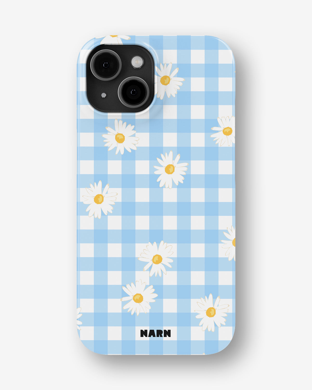 iPhone 14 Plus Slim Case - Blue Daisies - View 1